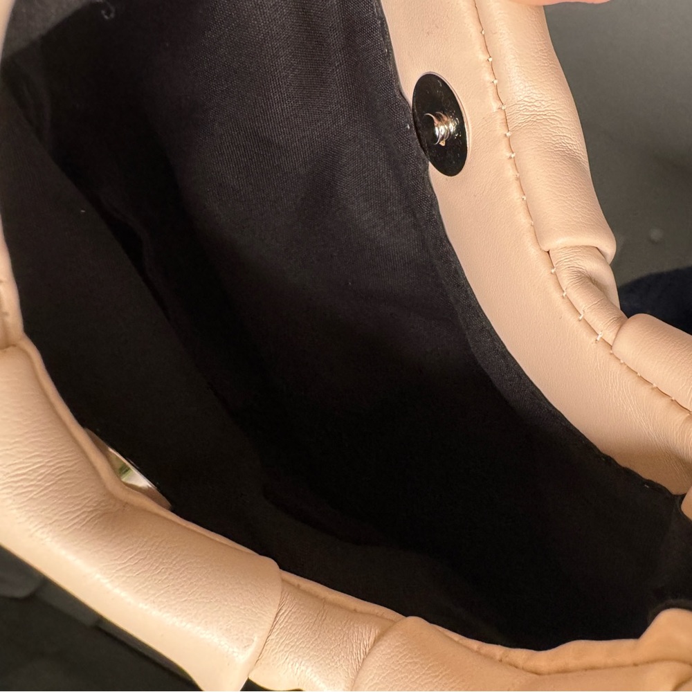 Ruched Women’s Handbag in Apricot - Picture 7 of 8